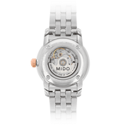 Mido Baroncelli III Automatic White Dial Two Tone Steel Strap Watch For Women - M7600.9.N6.1
