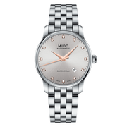 Mido Baroncelli III Automatic Silver Dial Silver Steel Strap Watch For Men - M8600.4.67.1