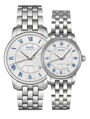 Mido Baroncelli III Automatic Silver Dial Silver Steel Strap Watch For Women - M7600.4.21.1