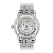 Mido Baroncelli II Automatic White Dial Silver Steel Strap Watch For Men - M8600.4.26.1