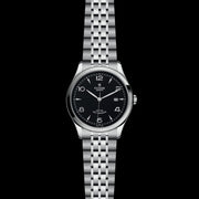 Tudor 1926 Automatic Black Dial Silver Steel Strap Watch for Men - M91650-0002