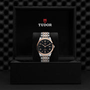 Tudor 1926 Automatic Black Dial Two Tone Steel Strap Watch for Men - M91651-0003