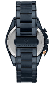 Maserati Traguardo Chronograph Blue Dial Blue Steel Strap Watch For Men - R8873612054