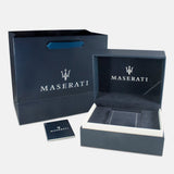 Maserati Traguardo Chronograph Blue Dial Black Silicone Strap Watch For Men - R8871612046