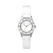 Marc Jacobs Blade White Dial White Leather Strap Watch for Women - MBM1097