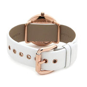 Marc Jacobs Amy White Dial White Leather Strap Watch for Women - MBM1180