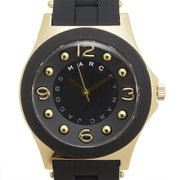 Marc Jacobs Pelly Black Dial Black Silicone Strap Watch for Women - MBM2540