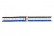 Marc Jacobs Rock Chronograph White Dial Two Tone Silicone Strap Watch for Women - MBM2594