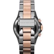 Marc Jacobs Marc Chronograph Grey Dial Two Tone Steel Strap Watch for Men - MBM3157