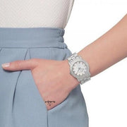 Marc Jacobs Amy Dexter Silver Dial Silver Steel Strap Watch for Women - MBM3214