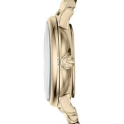 Marc Jacobs Baker White Dial Gold Steel Strap Watch for Women - MBM3247