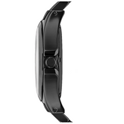 Marc Jacobs Henry Transparent Black Dial Black Steel Strap Watch for Women - MBM3255