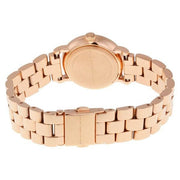 Marc Jacobs Baker Dexter White Dial Rose Gold Steel Strap Watch for Women - MBM3443