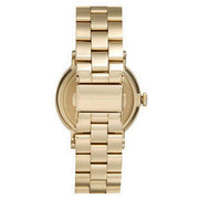 Marc Jacobs Baker Green Dial Gold Steel Strap Watch for Women - MBM3245