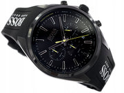 Hugo Boss Distinct Chronograph Black Dial Black Silicone Strap Watch for Men - 1513859