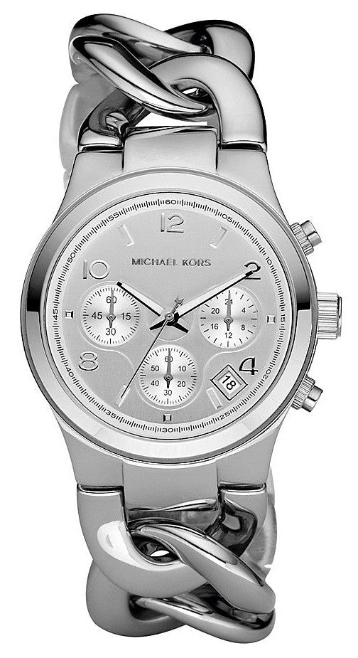 Michael Kors Runway Twist Silver Dial Silver Steel Strap Watch for Women - MK3149