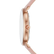 Michael Kors Pyper Quartz White Dial Pink Leather Strap Watch For Women - MK2741