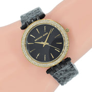 Michael Kors Darci Black Dial Black Steel Strap Watch for Women - MK3322