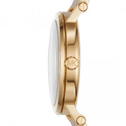 Michael Kors Norie Gold Dial Two Tone Steel Strap Watch for Women - MK3586
