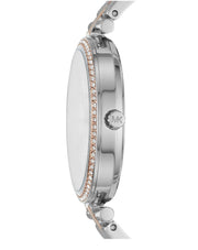 Michael Kors Darci Rose Gold Dial Two Tone Steel Strap Watch for Women - MK3726