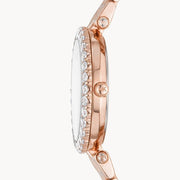Michael Kors Darci Quartz Rose Gold Dial Rose Gold Steel Strap Watch For Women - MK4514