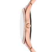 Michael Kors Slim Runway Analog Rose Gold Dial Rose Gold Steel Strap Watch For Women - MK4733