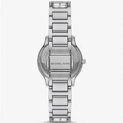 Michael Kors Sage Pavé Crystals Silver Dial Silver Steel Strap Watch for Women - MK4825LE