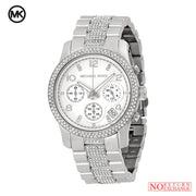 Michael Kors Runway White Dial Silver Steel Strap Watch for Women - MK5825