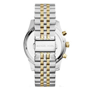 Michael Kors Lexington Chronograph Silver Dial Two Tone Steel Strap Watch for Women - MK5955