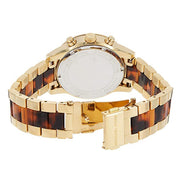Michael Kors Ritz Chronograph Gold Dial Two Tone Steel Strap Watch for Women - MK6322