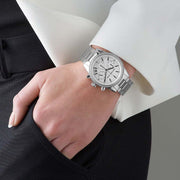 Michael Kors Ritz Silver Dial Silver Steel Strap Watch for Women - MK6428