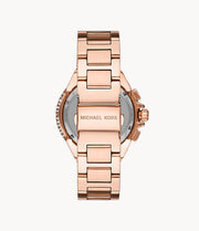 Michael Kors Layton Rose Gold Dial Rose Gold Steel Strap Watch for Women - MK6395