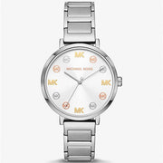 Michael Kors Addyson Quartz Silver Dial Silver Steel Strap Watch for Women - MK7417