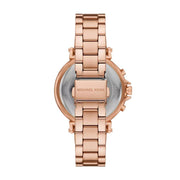Michael Kors Maren Chronograph Rose Gold Dial Rose Gold Steel Strap Watch for Women - MK7494