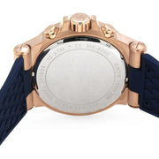Michael Kors Dylan Blue Dial Blue Rubber Strap Watch for Men - MK8295