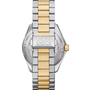 Michael Kors Maritime Three Hand Black Dial Two Tone Steel Strap Watch for Men - MK9180