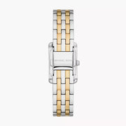 Michael Kors Three-Hand White Dial Two Tone Steel Strap Watch for Women - MKO1035