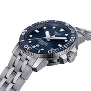 Tissot T Sport Seastar 1000 Powermatic Silicium Blue Dial Silver Steel Strap Watch For Men - T120.407.11.041.01