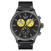 Tissot Chrono XL Tour De France Special Edition Black Dial Black Leather Strap Watch for Men - T116.617.36.051.11