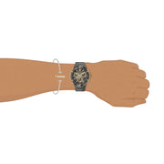 Versace Greca Icon Chronograph Black Dial Black Steel Strap Watch For Men - VEZ900521