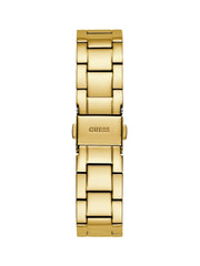 Guess Trend Diamonds Gold Dial Gold Steel Strap Watch for Women - GW0512L2