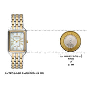 Fossil Raquel Three Hand Mother of Pearl Dial Two Tone Steel Strap Watch For Women - ES5305