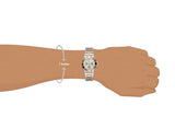 Guess Sunray Multifunction Crystals Silver Dial Two Tone Steel Strap Watch For Women - GW0616L3