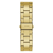 Guess Cubed Analog Gold Dial Gold Steel Strap Watch For Women - GW0606L2