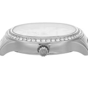 Michael Kors Sage Three-Hand White Dial Silver Steel Strap Watch for Women - MK4807