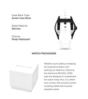 Michael Kors Maritime Analog White Dial White Silicone Strap Watch for Men - MK9159
