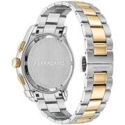 Salvatore Ferragamo 1927 Chrono Silver Dial Two Tone Steel Strap Watch for Men - SFKZ00523