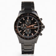 Maserati SFIDA Chronograph Black Dial Black Steel Strap Watch For Men - R8873640011