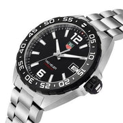 Tag Heuer Formula 1 Quartz Black Dial Silver Steel Strap Watch for Men - WAZ1110.BA0875