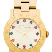 Marc Jacobs Blade Gold Dial Gold Steel Strap Watch for Women - MBM3141